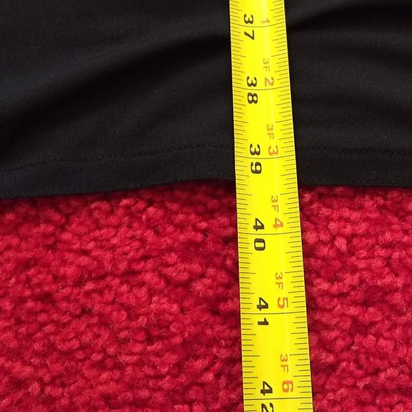 vintage 80s black midi party dress puffy leaf shoulder 🎈HOST PICK🎈x3 - Picture 12 of 14